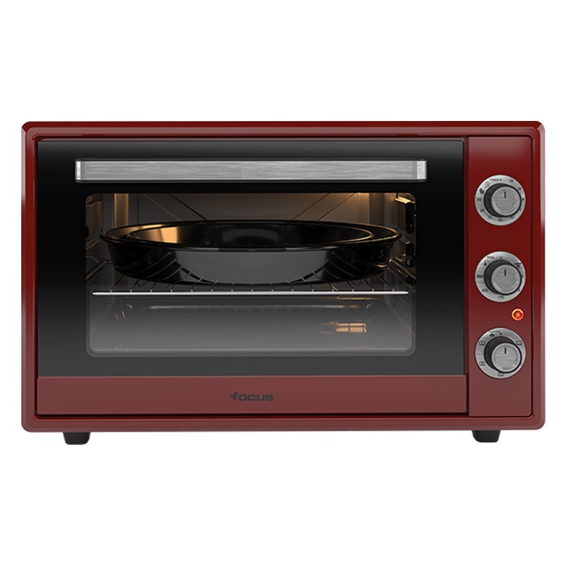 Four Électrique Ventilé FOCUS F-60R 60 Litres - Rouge