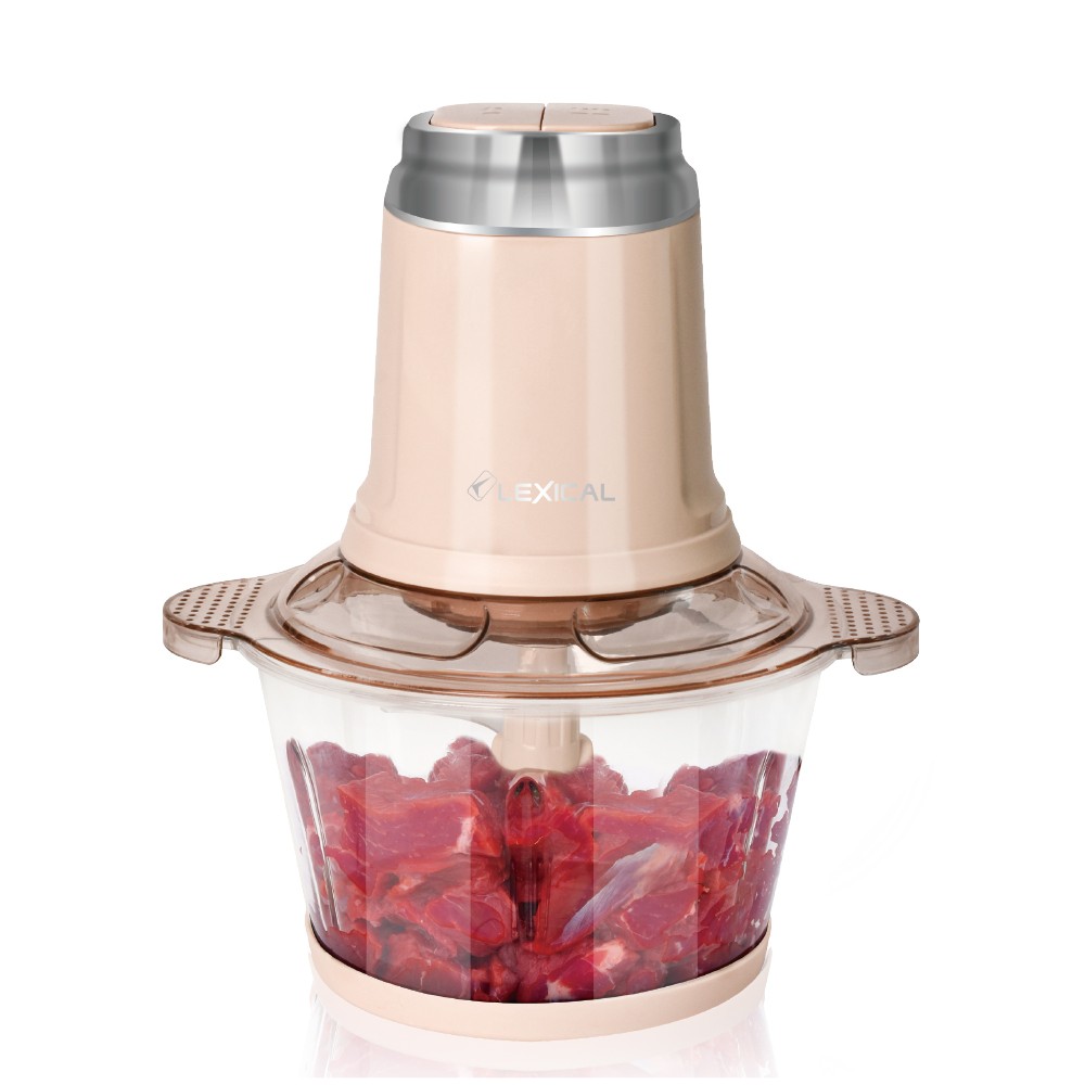 Mini Hachoir 2L 300W Bol en Plastique Lexical LCH-1909 - Beige