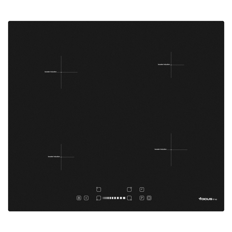 Plaque Encastrable Focus 4F - 60CM - Tornado - Noir