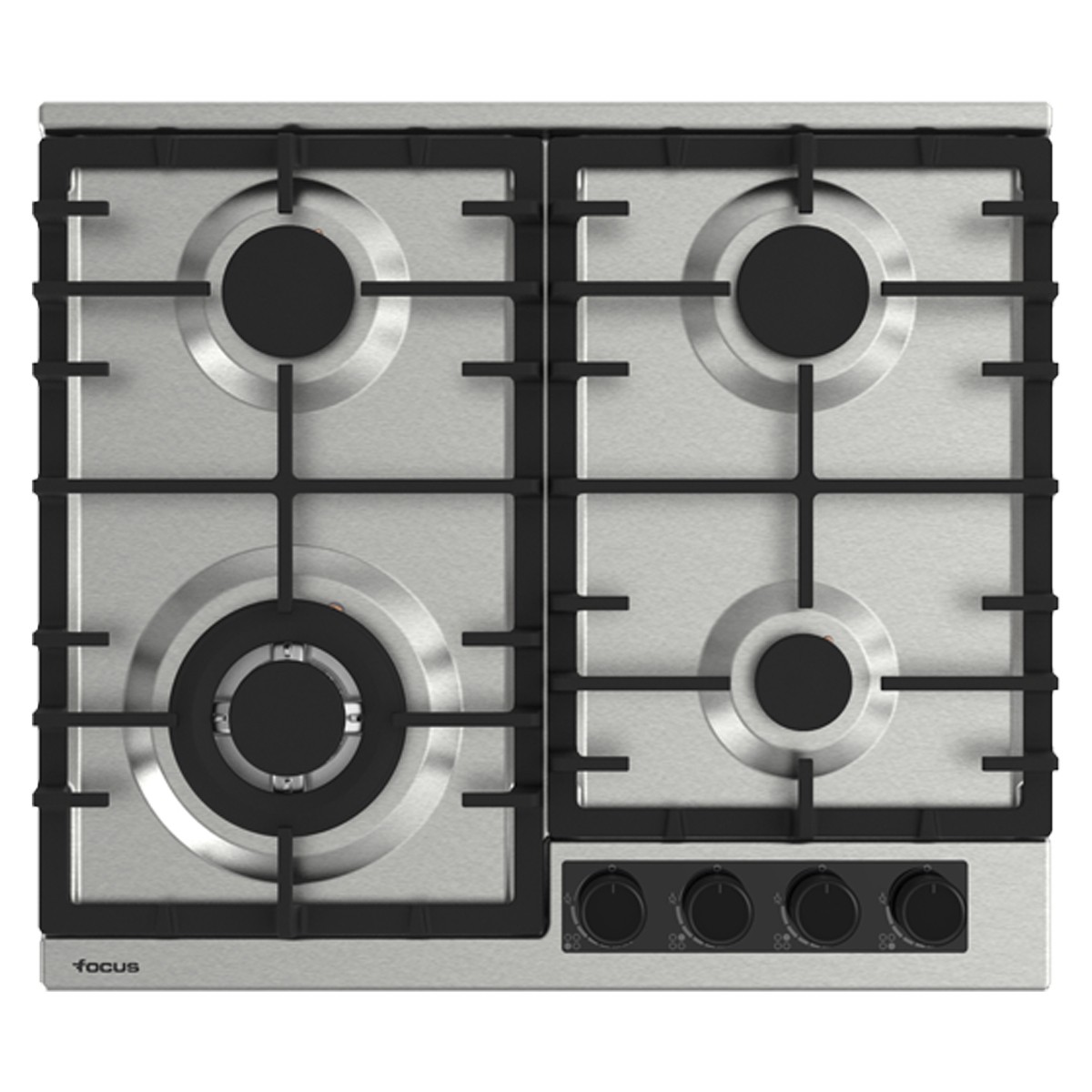 Plaque De Cuisson Encastrable FOCUS F8002XS 4 Feux 60cm - Inox