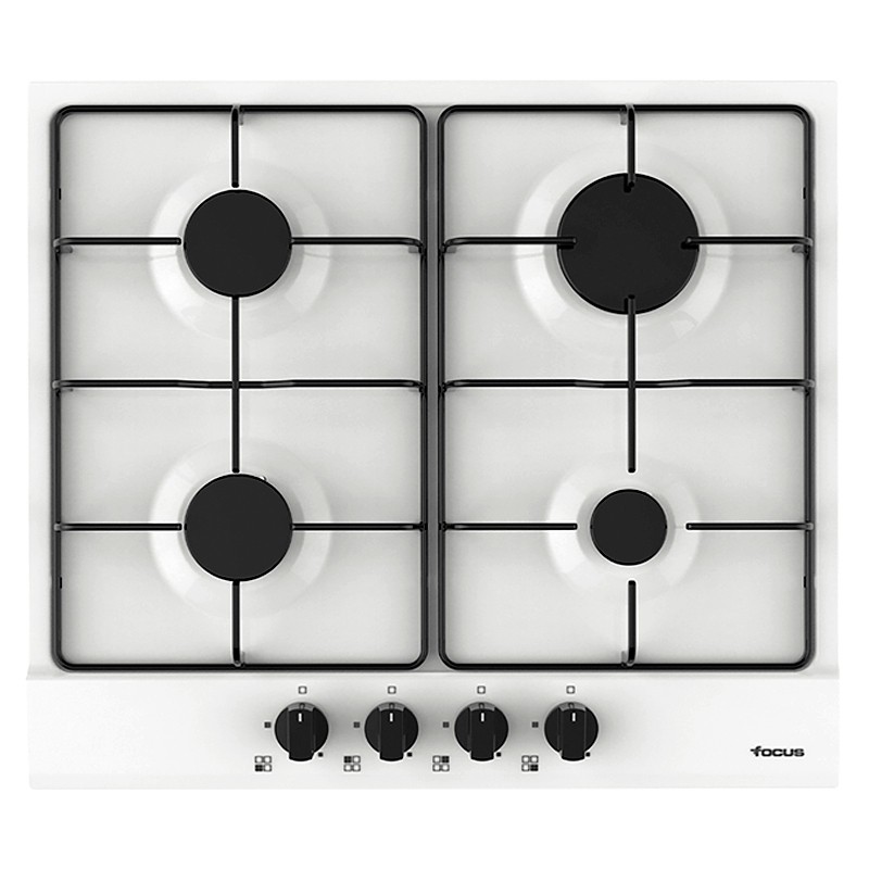 Plaque de Cuisson Encastrable FOCUS F401W 4 Feux 60cm - Blanc