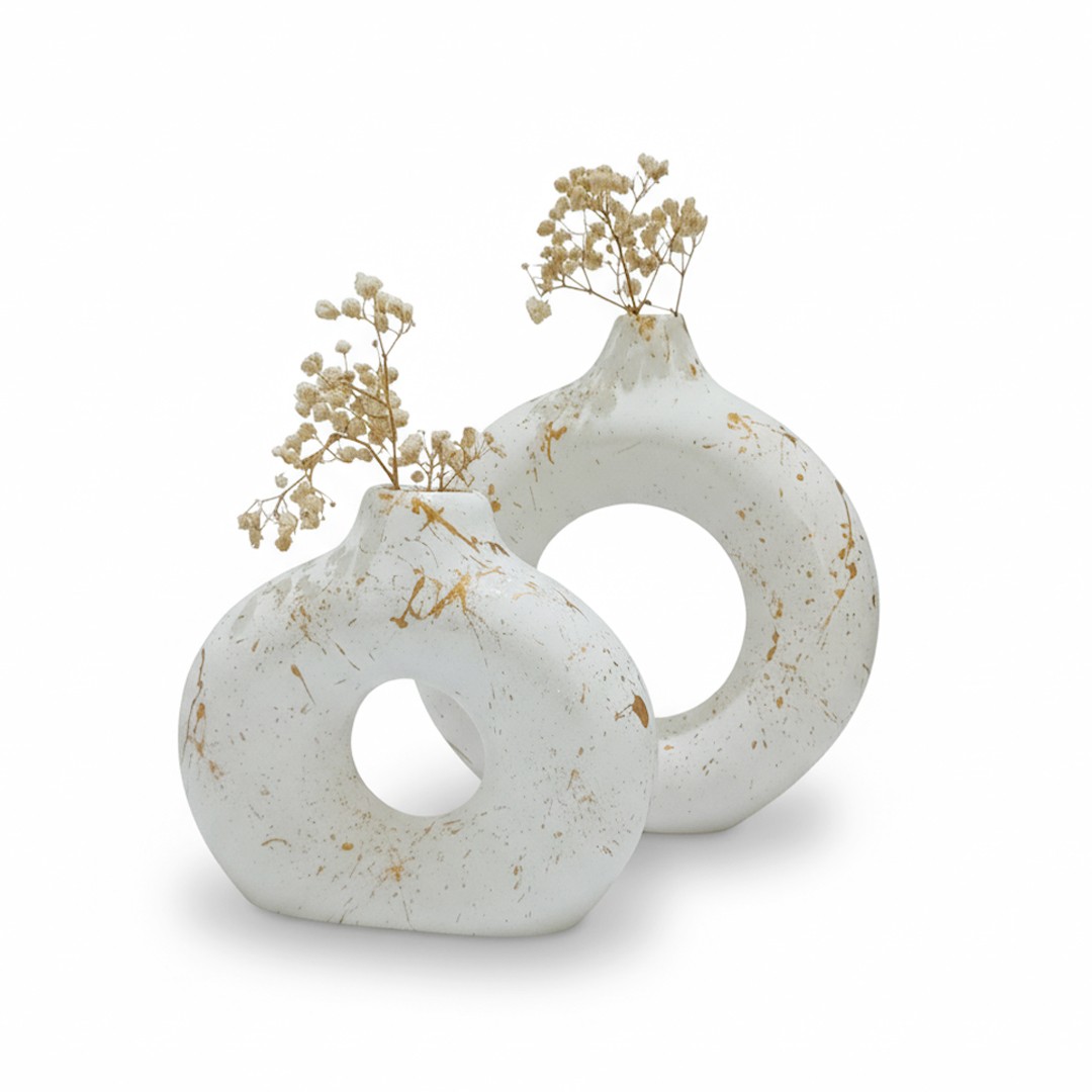 Lot de 2 Vases Design – Élégance Moderne & Artistique