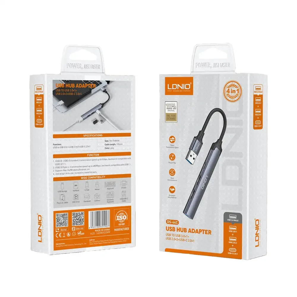 Station d'accueil USB 4 en 1 DS-44C