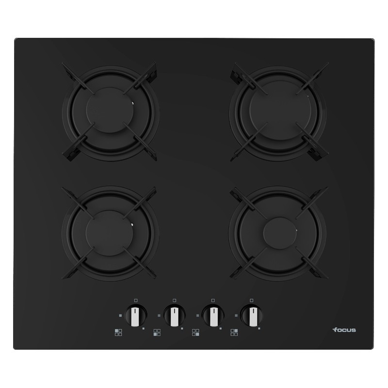 Plaque de Cuisson Encastrable FOCUS F409B 4 Feux 60 cm - Noir