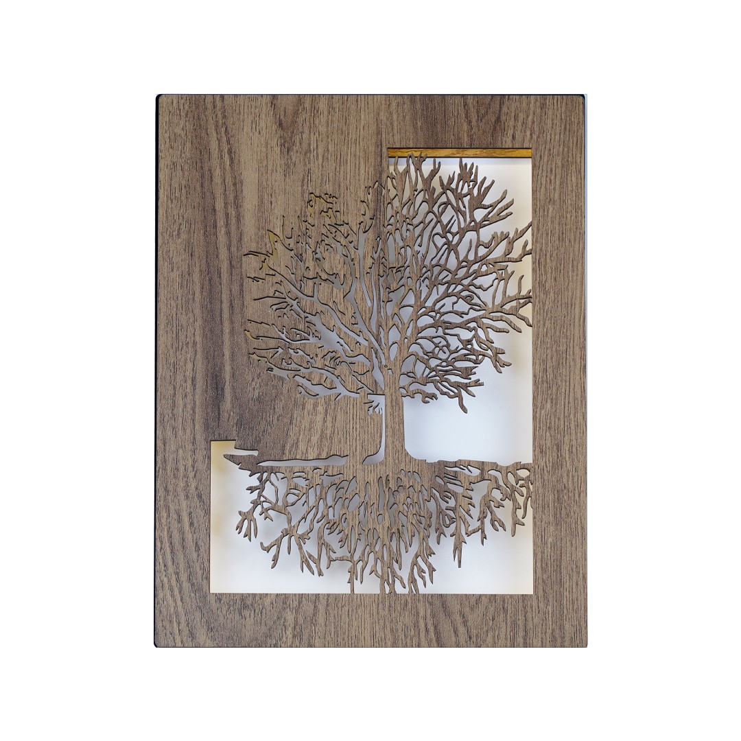 Tableau décoratif en bois – Design Arbre de vie (30 × 40 cm)
