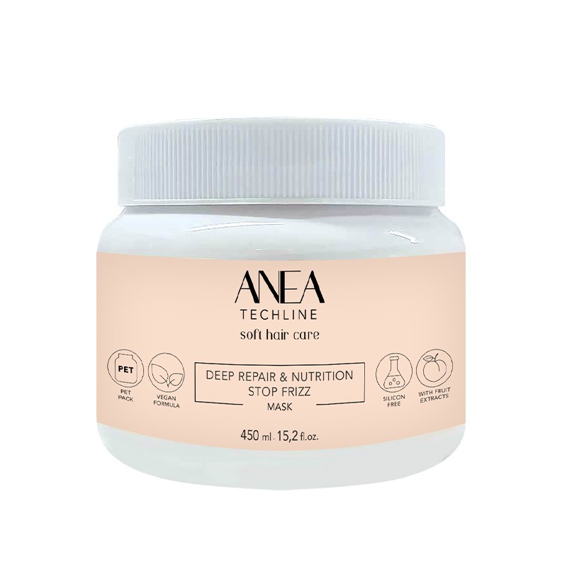 Anea Techline Mask Deep Repair & Nutritionn Stop Frizz 450 ml
