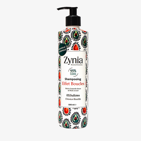 Shampoing Avocat Effet Boucles-Zynia-500ml