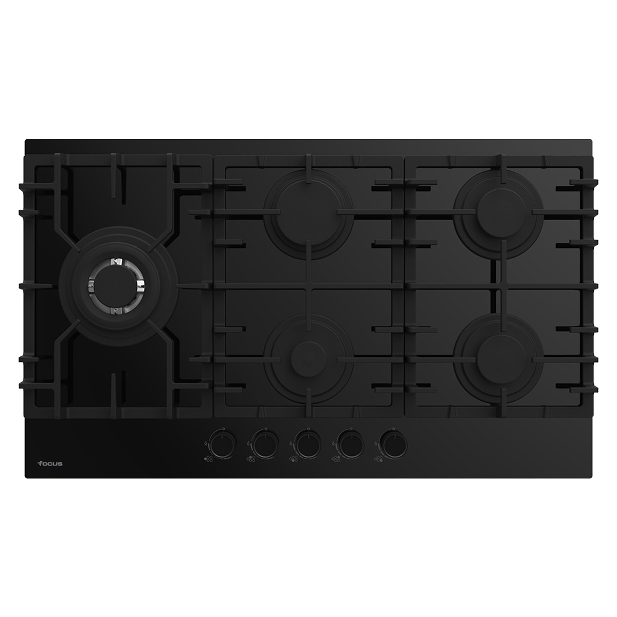 Plaque de Cuisson Encastrable FOCUS F419B 5 Feux 90 cm - Noir